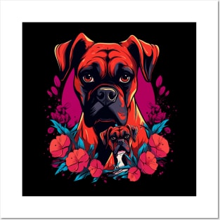 Boxer Mothers Day Posters and Art